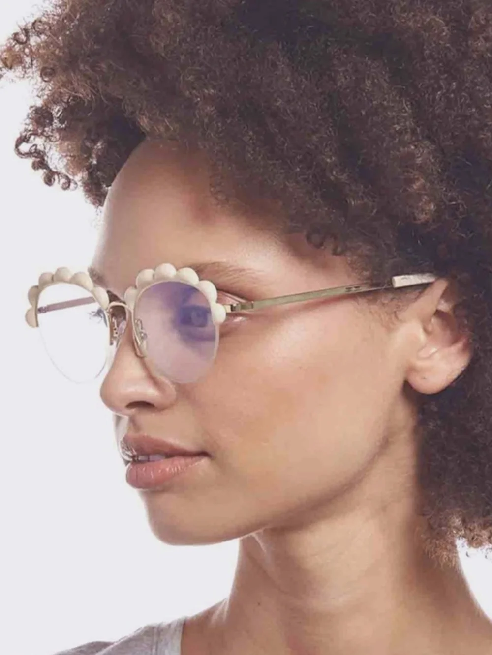 NEW The Book Club Shady Flatterings a Cover Blue Light Glasses Ivory